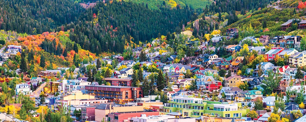 Old Town Park City in the fall